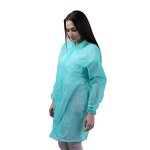 Disposable Lab Coats Manufacturer - Low Price Unisex Breathable Dustproof 20-50gsm Polypropylene Non Woven with CE ISO