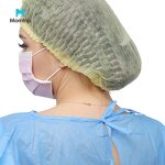 Disposable Hair Cap Manufacturer - Food Industry Nurse Non Woven for Kitchen Head Cover White Bouffant