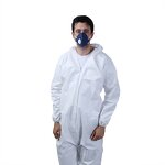 Disposable Coveralls Manufacturer - Custom Logo White Type 4 5 6 Microporous Waterproof Chemical Resistant with CE ISO