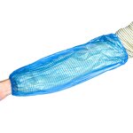 Disposable Arm Sleeves Manufacturer - Cheap Blue Eco-friendly Long Protective Anti-static Polyethylene Elastic