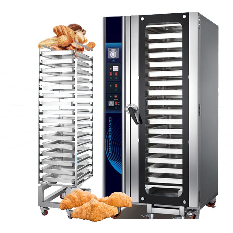Hot Air Oven Manufacturer - 5 Trays 10 Commercial with Spray Gas for Cake Bread Pizza