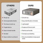 Foldable Sheet Organizer Manufacturer - Modern Design with Zipper Oxford Fabric Storage Box for Bed Sheets Pillow Cases and Cover