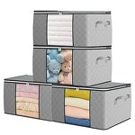 Non-Woven Storage Bags Manufacturer - Home Foldable with Clear Window Closet Clothes Organizer