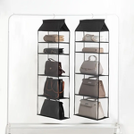 Hanging Handbag Storage Organizer Manufacturer - Space-Saving Door 5 Large Heavy-Duty Mesh Shelves Wardrobe Closet Holder