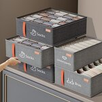 Fabric Clothes Organizer Manufacturer - Divider Closet Storage Cabinet for Underwear Socks Bra Pants T-Shirts Home Usage