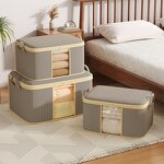 Foldable Fabric Clothing Storage Box Manufacturer - Convenient Household Collapsible Non-Woven Cabinet Easy-to-Carry Receipt Bag