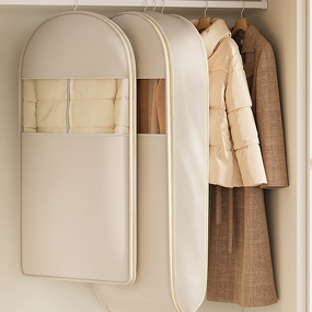 Garment Bag Manufacturer - Household Clothes Satin Drill Fabric Covers Protecting Dusts Closet Multi-Size Waterproof Suit