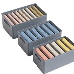 Collapsible Drawer Organizer Manufacturer - Hot Selling Modern Design Sturdy Eco-Friendly Closet Storage Box 6-Pack Dust Proof Jeans