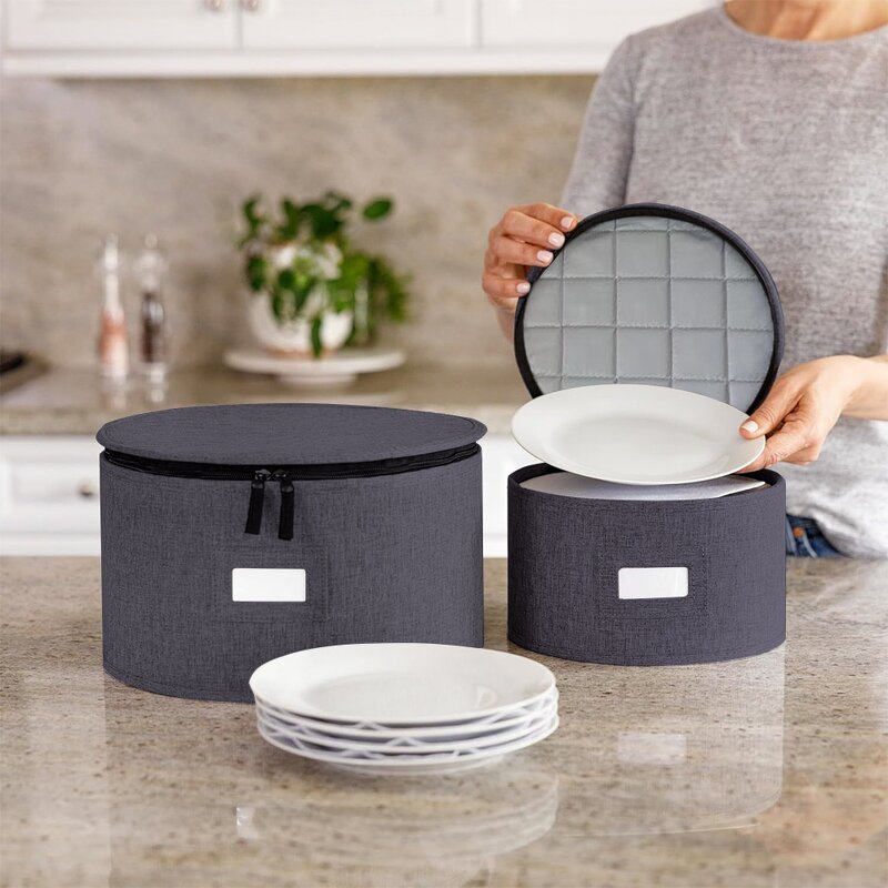Dinnerware Storage Organizer Manufacturer - China 4-Piece Set for Protecting or Transporting Round Plate and Cup Holder Dish