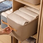Fabric Storage Baskets Manufacturer - with Handles for Clothing Quilts Portable Closet Foldable