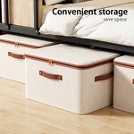 Foldable Storage Box Manufacturer - Modern Household with Carry Handles Multifunction Fabric Clothes Organizer Lids for Home
