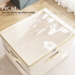 Foldable Oxford Fabric Storage Divider Manufacturer - Hot Selling Adjustable Square Transparent LD Box Space-Saving Functional Tissue Container