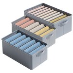 Collapsible Drawer Organizer Manufacturer - Hot Selling Modern Design Sturdy Eco-Friendly Closet Storage Box 6-Pack Dust Proof Jeans