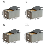 Fabric Cube Storage Bin Manufacturer - Modern Fashionable Large Capacity Foldable New Generation Fastener Lids for Clothing Organization