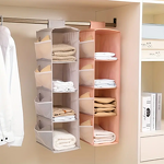 Non-Woven Wardrobe Storage Bag Manufacturer - Multi-Layer Folding Washable Hanging Bra Underwear Socks Clothes Organizer