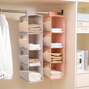 Non-Woven Wardrobe Storage Bag Manufacturer - Multi-Layer Folding Washable Hanging Bra Underwear Socks Clothes Organizer