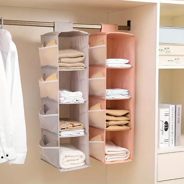 Non-Woven Wardrobe Storage Bag Manufacturer - Multi-Layer Folding Washable Hanging Bra Underwear Socks Clothes Organizer