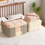 Foldable Fabric Clothing Storage Box Manufacturer - Convenient Household Collapsible Non-Woven Cabinet Easy-to-Carry Receipt Bag