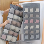Felt Hanging Storage Bag Manufacturer - Multi-Compartment for Home Double-Sided Pockets Wall Wardrobe Organizer for Socks Bras Underwear Closet