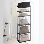 Hanging Handbag Storage Organizer Manufacturer - Space-Saving Door 5 Large Heavy-Duty Mesh Shelves Wardrobe Closet Holder