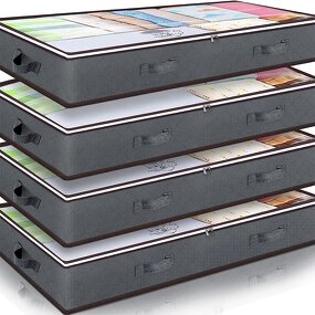 Underbed Clothing Storage Boxes Manufacturer - Large Foldable Cute Design Zippered Organizer High Thick Breathable Compression Bags