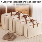 Quilt Storage Bag Manufacturer - Large Capacity Household Clothes Moving Living Room Bedroom Quilt Sorting Basket