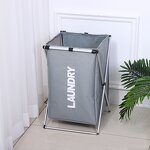 Oxford Fabric Laundry Hamper Manufacturer - Single-Tier Foldable Clothing Basket Lid Modern Household Cleaning Tools for Dirty Clothes