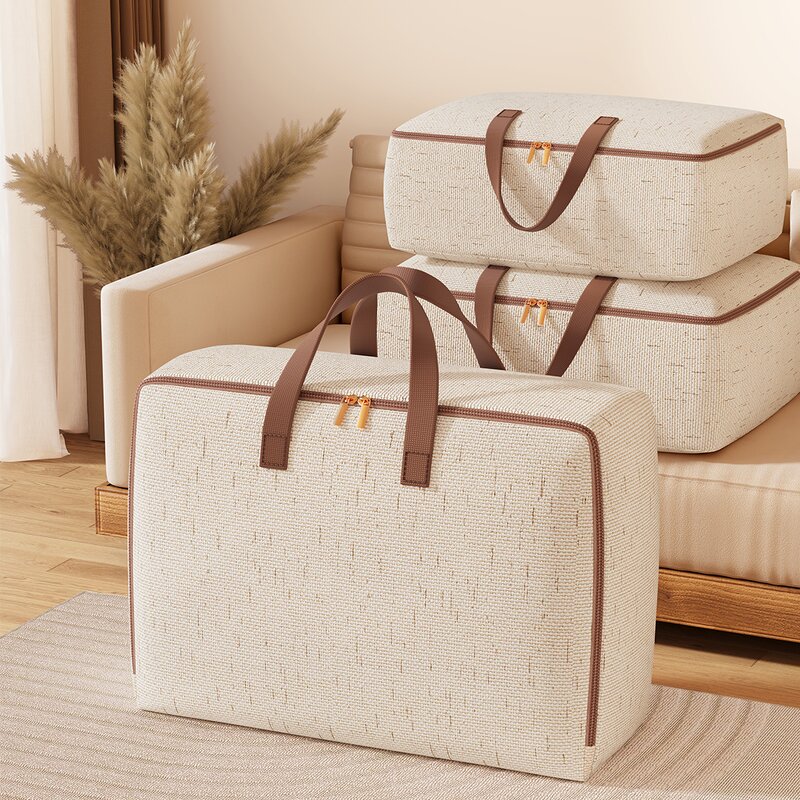 Quilt Storage Bag Manufacturer - Large Capacity Household Clothes Moving Living Room Bedroom Quilt Sorting Basket