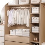 Cotton and Linen Storage Basket Manufacturer - Large Square Fabric Bin Wardrobe Closet Organizer for Home and Office