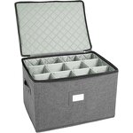 Wine Glass Storage Box Manufacturer - Custom Large Rectangular Integrated Multifunctional Foldable Kitchen with Lid Modern Tableware