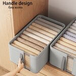 Collapsible Storage Box Manufacturer - Wholesale Custom High Quality Large Handle Foldable Cabinet Drawer for Clothing Organization Versatile