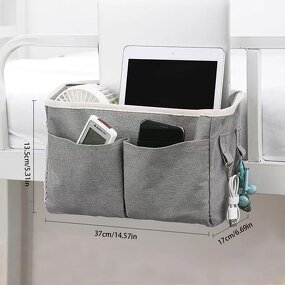 Mini Hanging Storage Bag Manufacturer - Bedside Storage Organizer Toy Box With Angle Hook and Pocket