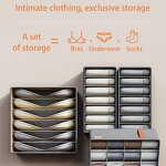 Fabric Clothes Organizer Manufacturer - Divider Closet Storage Cabinet for Underwear Socks Bra Pants T-Shirts Home Usage