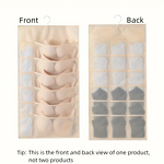 Felt Hanging Storage Bag Manufacturer - Multi-Compartment for Home Double-Sided Pockets Wall Wardrobe Organizer for Socks Bras Underwear Closet