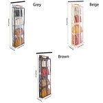 Hanging Handbag Storage Organizer Manufacturer - Slub Fabric Mesh Bag New Product With Hooks
