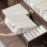 Collapsible Storage Box Manufacturer - High Quality with Moisture Strip See-Through Window for Bedding Set Organization