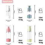PCR Lotion Bottle Manufacturer - Bulk Airless Replaceable Recyclable Private Label 80-100ml Round Shape Custom Pink for Cosmetics