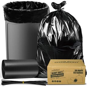 Biodegradable Trash Bags Manufacturer - YC Factory Customized Heavy Duty Plastic Garbage 55-100 Gallon Large Size Black