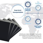 Plastic Courier Bag Manufacturer - YC Custom logo Black Express Delivery Mailing Postage Poly Mailer Clothes Packaging