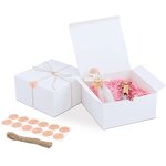 Paper Packaging Box Manufacturer - YC Luxury Customized Rectangular Custom Logo Plain Matte Folding Rigid Gift