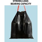 Refuse Sacks Manufacturer - YC Strong Large Thick LDPE HDPE Black Garbage Bag Customized Plastic Packing Trash Bags