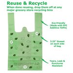 Biodegradable T-shirt Bags Manufacturer - YC Factory Eco Friendly Custom Logo Composable Cornstarch Carry Plastic T Shirt Shopping