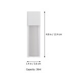 Vacuum Pump Bottle Manufacturer - YC Twist up 15-50ml Plastic Refillable Clear Matte Square Shape Lotion for Cosmetic Cream