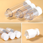 Airless Cosmetic Bottle Manufacturer - YC Luxury Transparent Spray Vacuum 50ML Plastic Clear Lotion Pump With Custom Logo