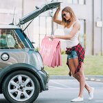 Poly Mailing Bags Manufacturer - YC Light Pink Thank You Strong Self-Seal New Design Shipping Courier for Clothing with Handle