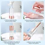 Airless Pump Vacuum Bottle Manufacturer - YC Custom Cosmetic Empty Rose Gold Travel Size Containers for Liquid