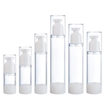 Airless Cosmetic Bottle Manufacturer - YC Luxury Transparent Spray Vacuum 50ML Plastic Clear Lotion Pump With Custom Logo