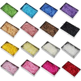 Raffia Shredded Paper Manufacturer - YC Top Selling Colorful 50-100g/bag Multicolor Fancy Christmas Decorative Tissue