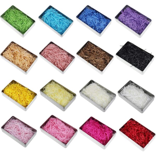 Raffia Shredded Paper Manufacturer - YC Top Selling Colorful 50-100g/bag Multicolor Fancy Christmas Decorative Tissue