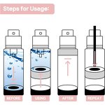 PCR Lotion Bottle Manufacturer - Bulk Airless Replaceable Recyclable Private Label 80-100ml Round Shape Custom Pink for Cosmetics